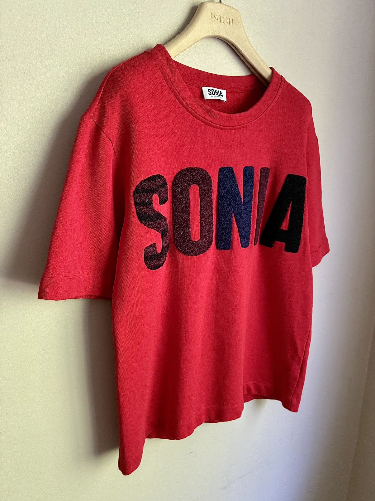 Sonia Rykiel Sonia Rykiel Embroidered Terry Cloth ‘SONIA’ Tee Size US S / EU 44-46 / 1 - 8 Thumbnail