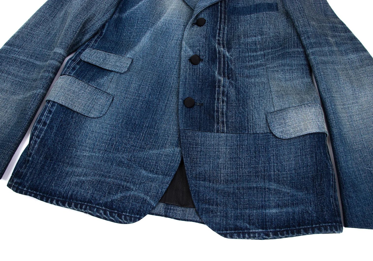 Junya Watanabe Mesh-lined Denim Tailored Jacket in Indigo, Size S Size US S / EU 44-46 / 1 - 8 Thumbnail