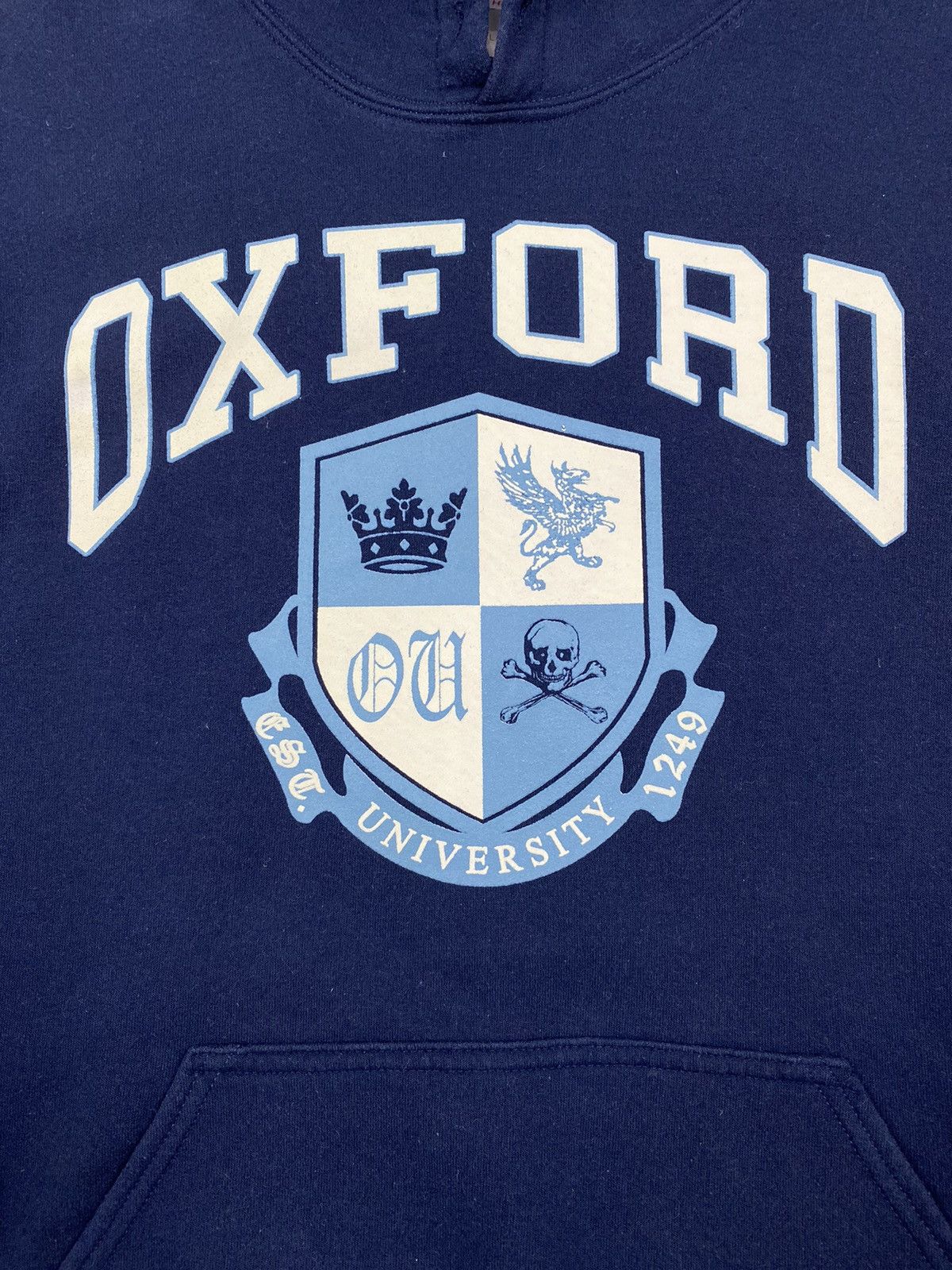 Vintage Y2K Vintage Oxford University Logo Boxy Hoodie Size US L / EU 52-54 / 3 - 3 Thumbnail
