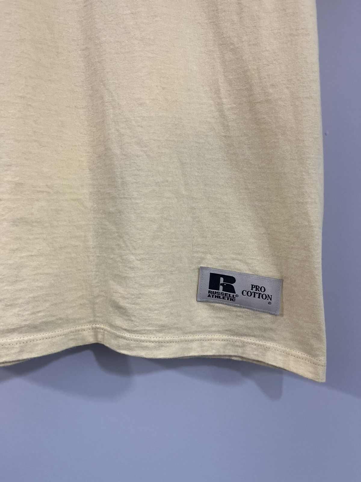 Russell Athletic × Vintage Basic Blank Faded Pocket Tee Size US L / EU 52-54 / 3 - 5 Thumbnail