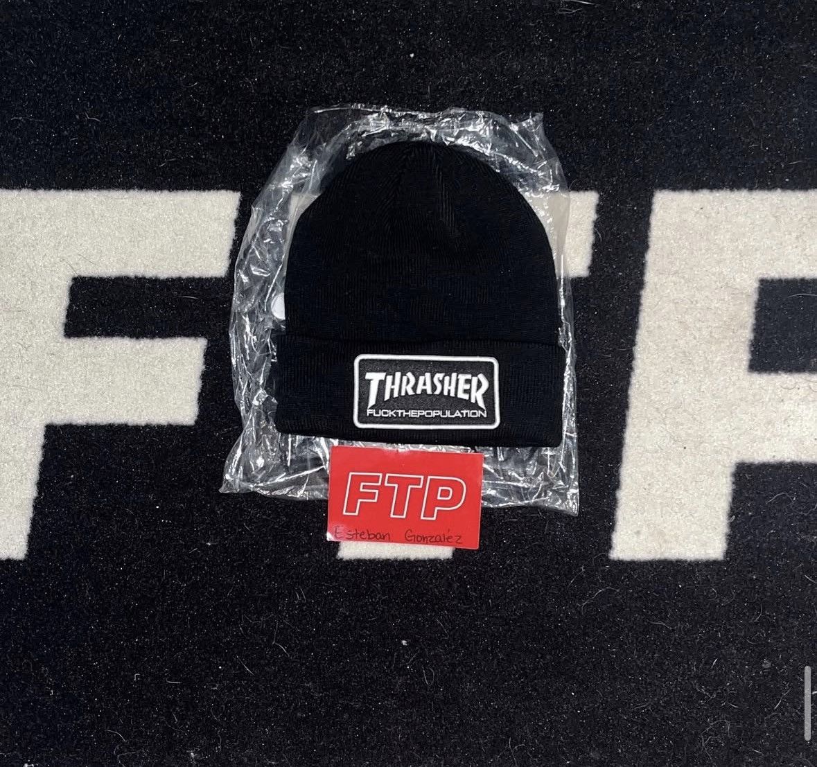 Fuck The Population FTP X THRASHER BEANIE Size ONE SIZE - 1 Preview