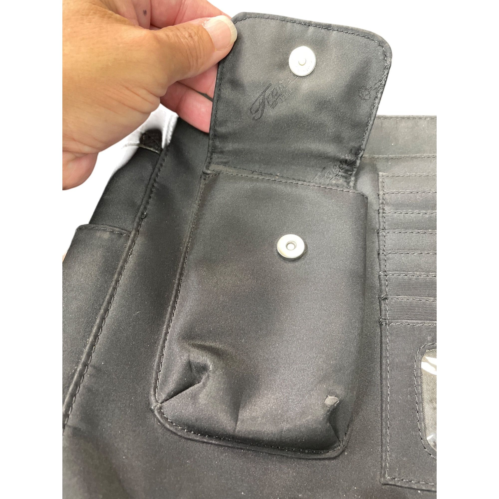 Fossil Fossil womans Black Leather Crossbody Messenger bag SKU 903 Size ONE SIZE - 9 Thumbnail