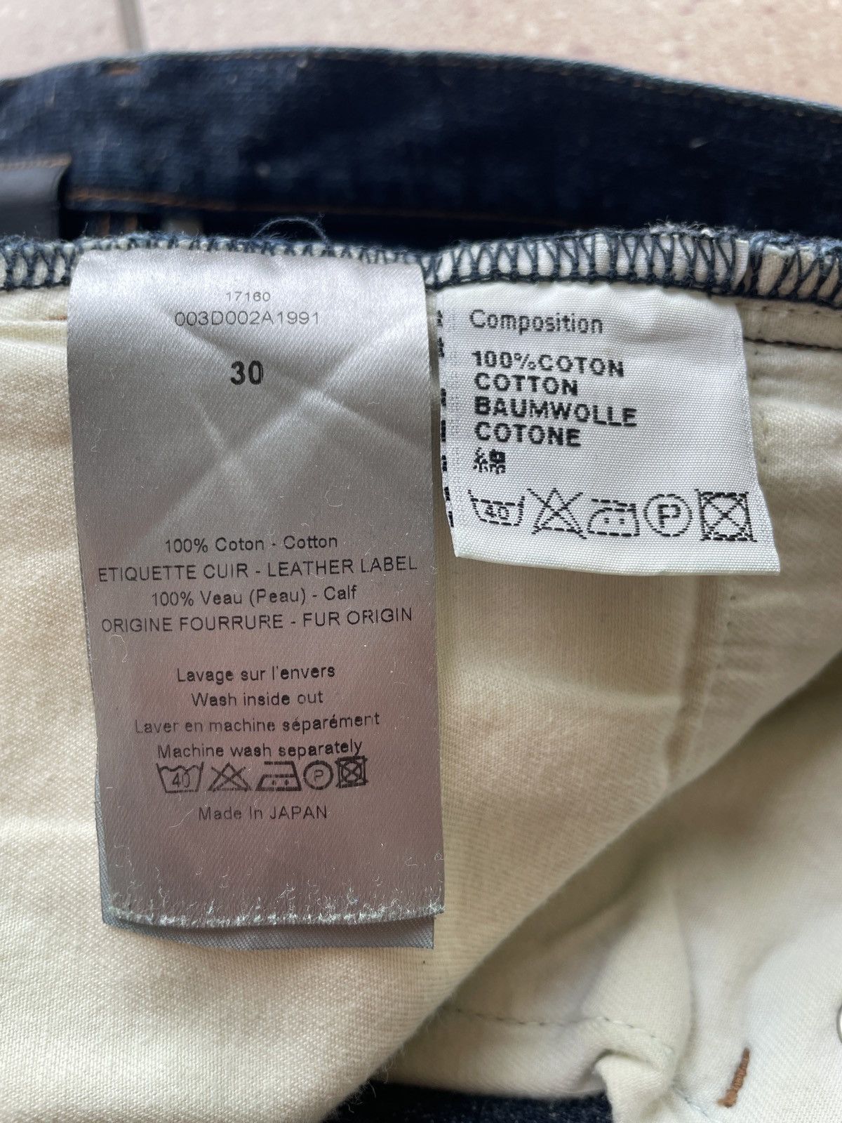 Dior Dior Homme Raw Denim Indigo Slim Jeans by Kris Van Assche Size US 30 / EU 46 - 11 Thumbnail