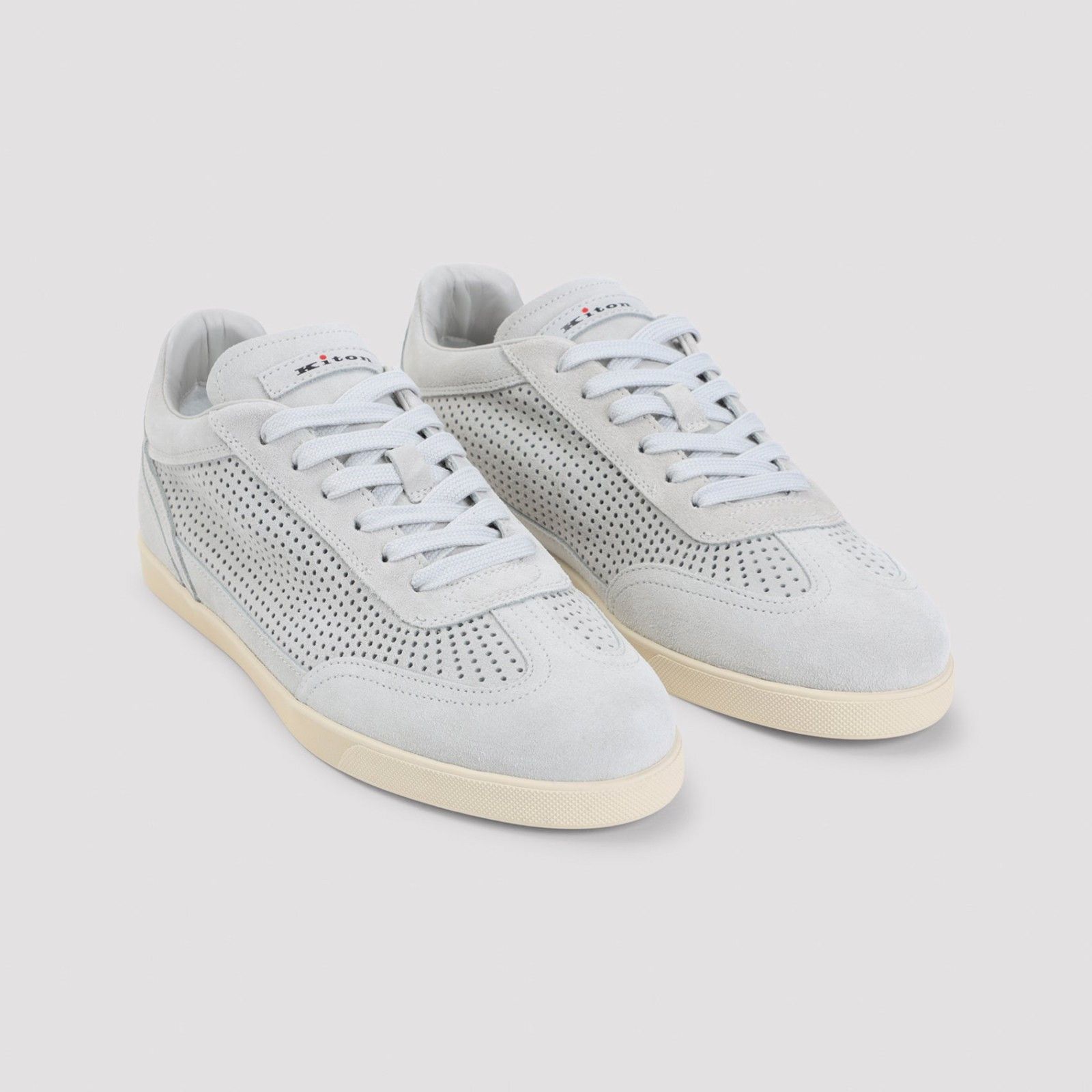 Kiton KITON Gray Suede Sneakers New And Authentic (Men's size:9;) Size US 9 / EU 42 - 4 Thumbnail