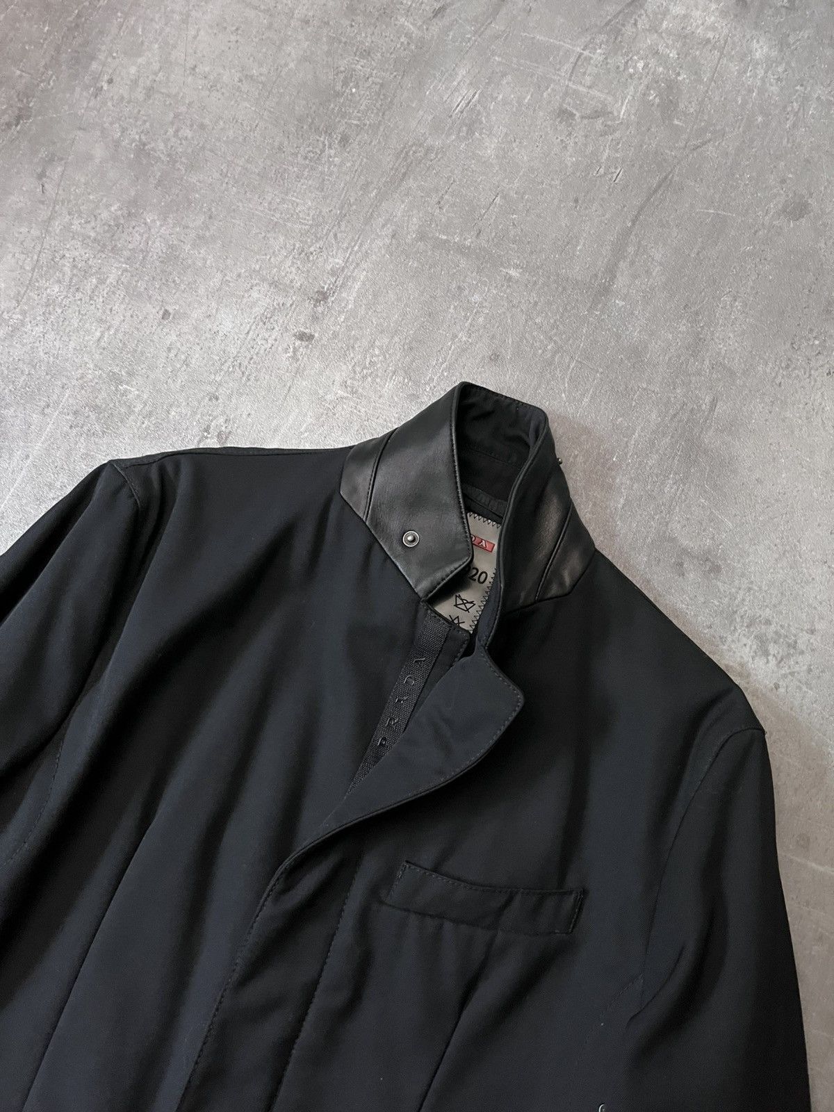 Prada Prada 2007 wool and leather padded blazer jacket Size US M / EU 48-50 / 2 - 5 Thumbnail