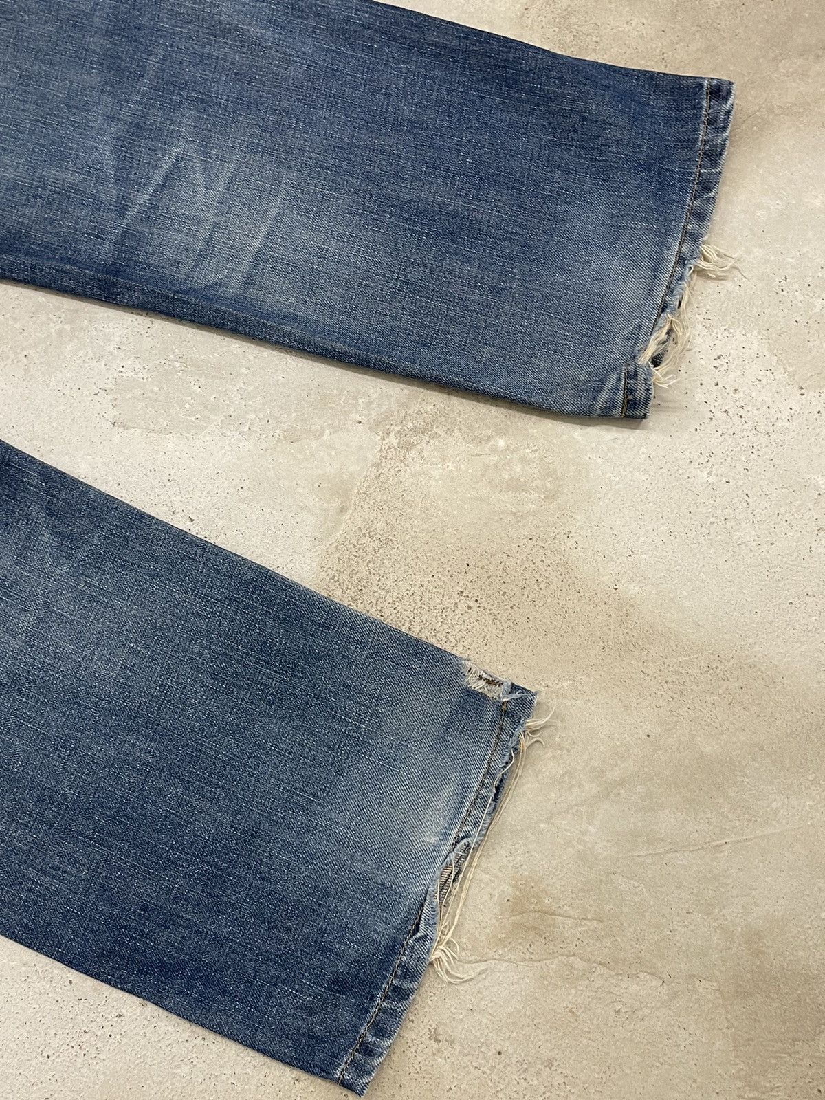 Edwin Edwin 503Z Regular Wide Distressed Denim Pants (AB25) Size US 31 - 8 Thumbnail