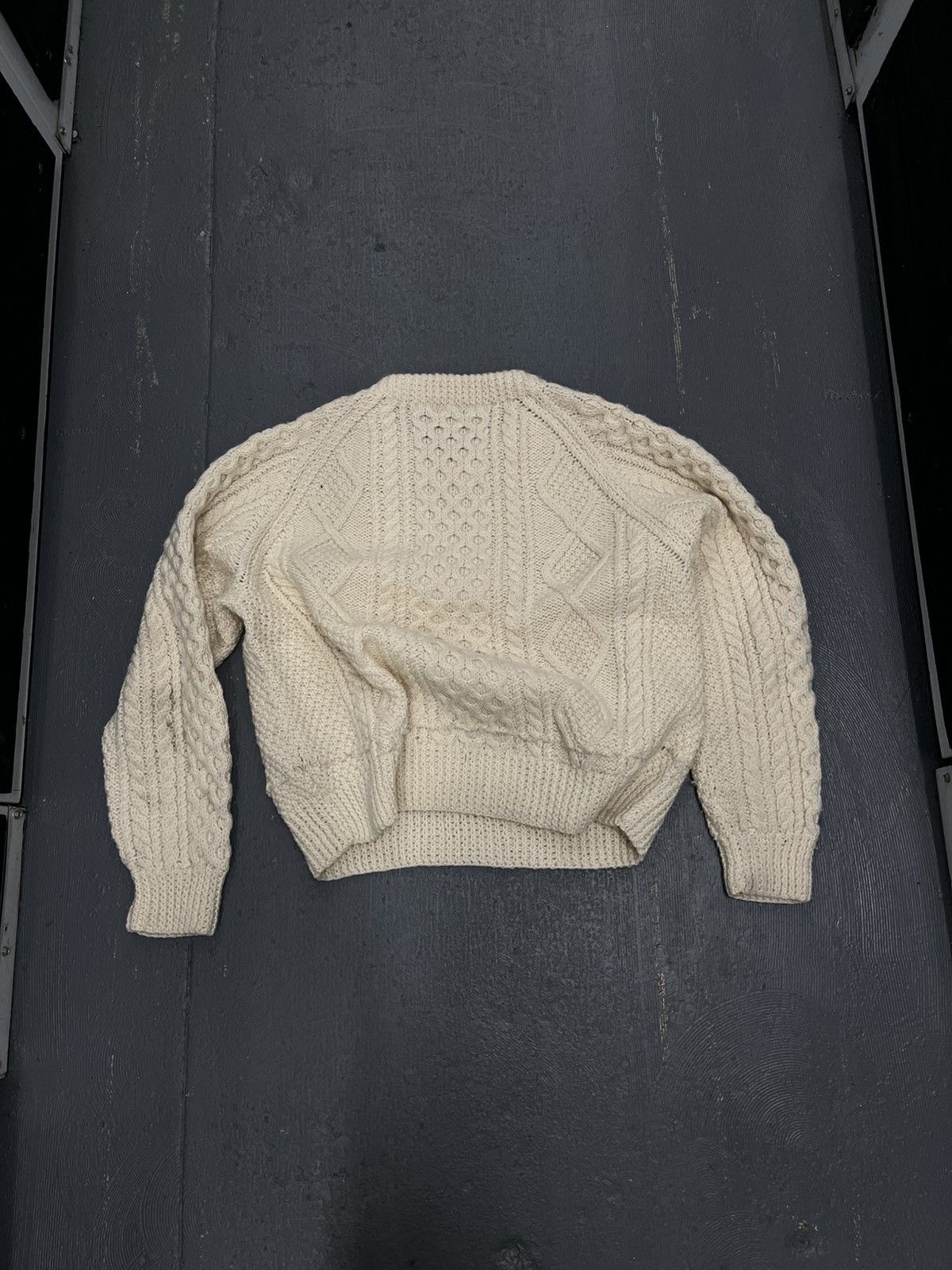 Other Virgin Wool Fisherman Handknit Crewneck Sweater Size US XL / EU 56 / 4 - 2 Thumbnail