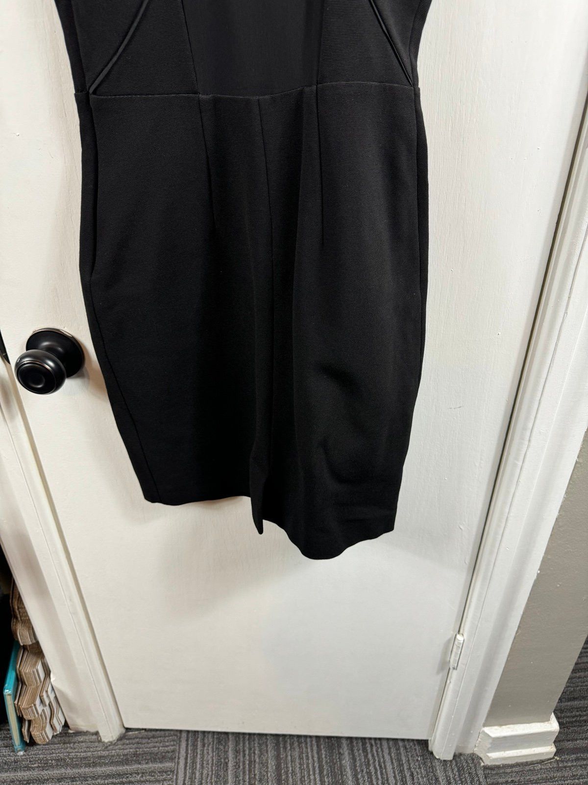 Reiss REISS Angelica sheer back dress bodycon cocktail LBD dress Size S / US 4 / IT 40 - 6 Thumbnail