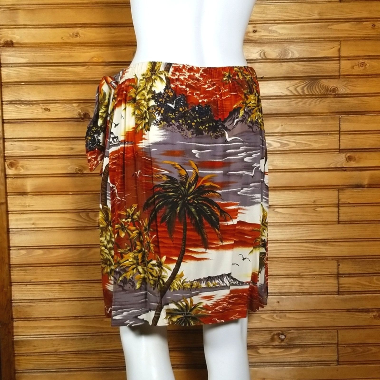Other Carole Little Sport Rayon Wrap Skirt Paradise Graphic Medium Size 28" / US 6 / IT 42 - 3 Thumbnail