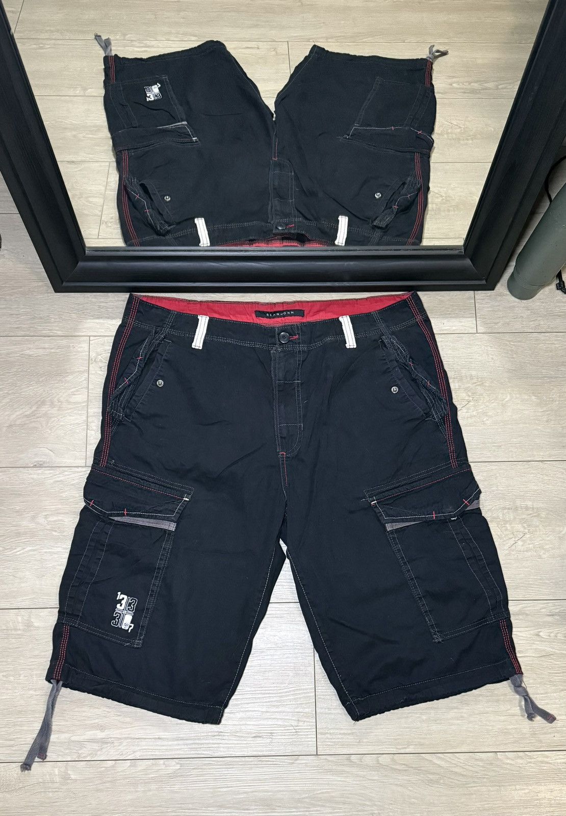 Sean John Y2K 2000s Sean John Tactical Cargo Shorts Size US 38 / EU 54 - 2 Thumbnail
