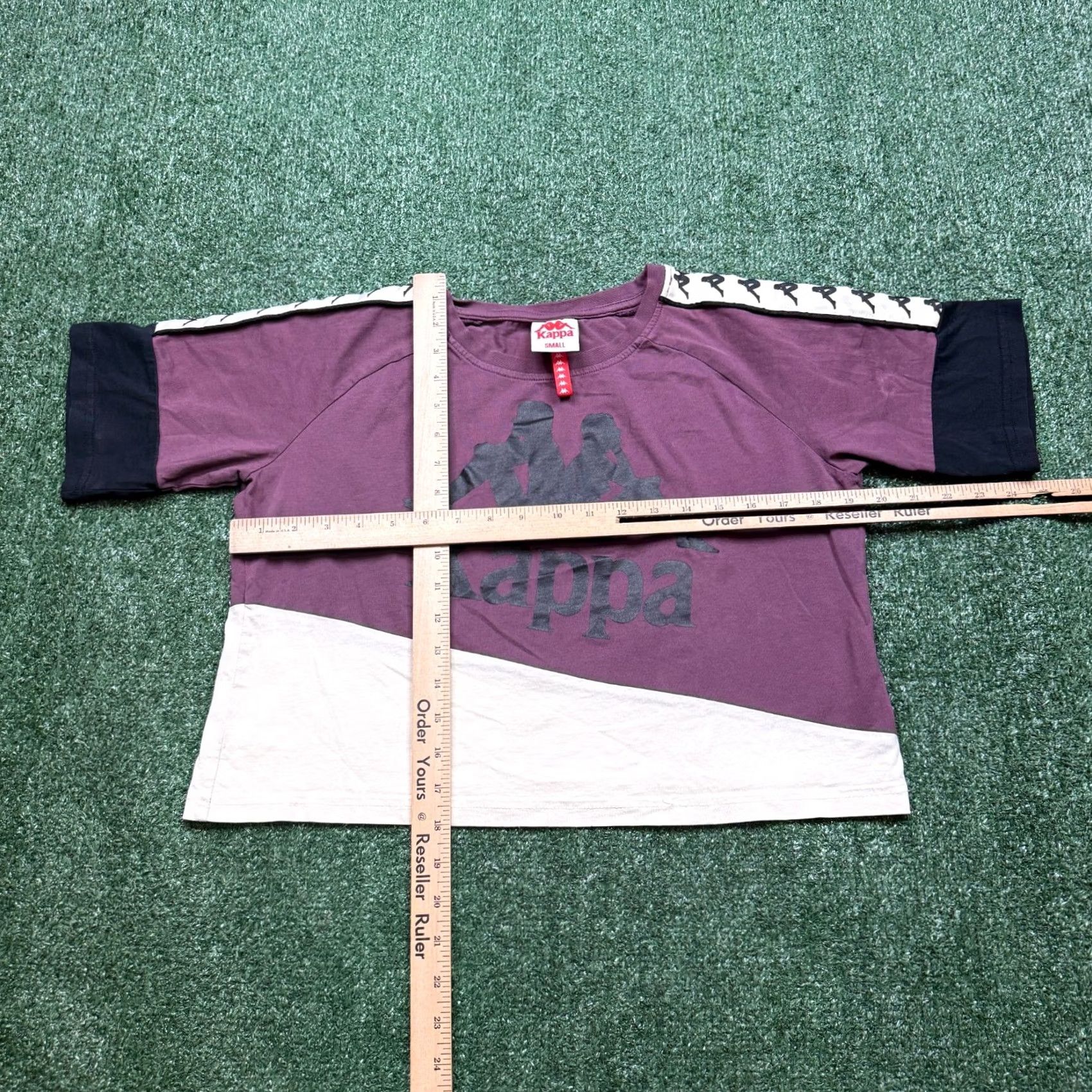 Kappa Kappa Shirt Womens S Red Size Maroon Short Sleeve Cropped Boxy Tee Casual Size S / US 4 / IT 40 - 3 Thumbnail