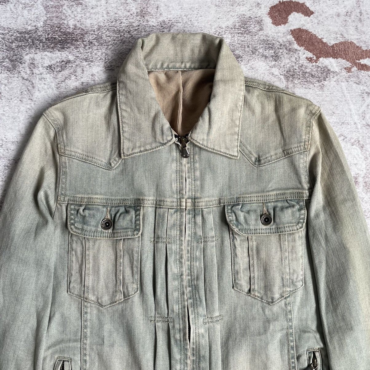 5351 POUR LES HOMMES 5351 Pour Less Hommes Mud Wash Denim Jacket Size US M / EU 48-50 / 2 - 3 Thumbnail
