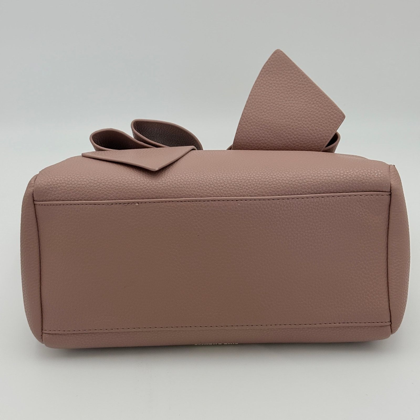 Other Like Dreams Mauve Pebbled Faux Leather Bow Shoulder Bag Size ONE SIZE - 1 Thumbnail