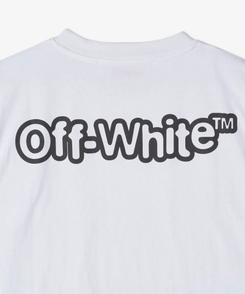 Off-White o1gr1nt0125 Ff Blur Slim S/S T-Shirt in White Size XS / US 0-2 / IT 36-38 - 4 Thumbnail
