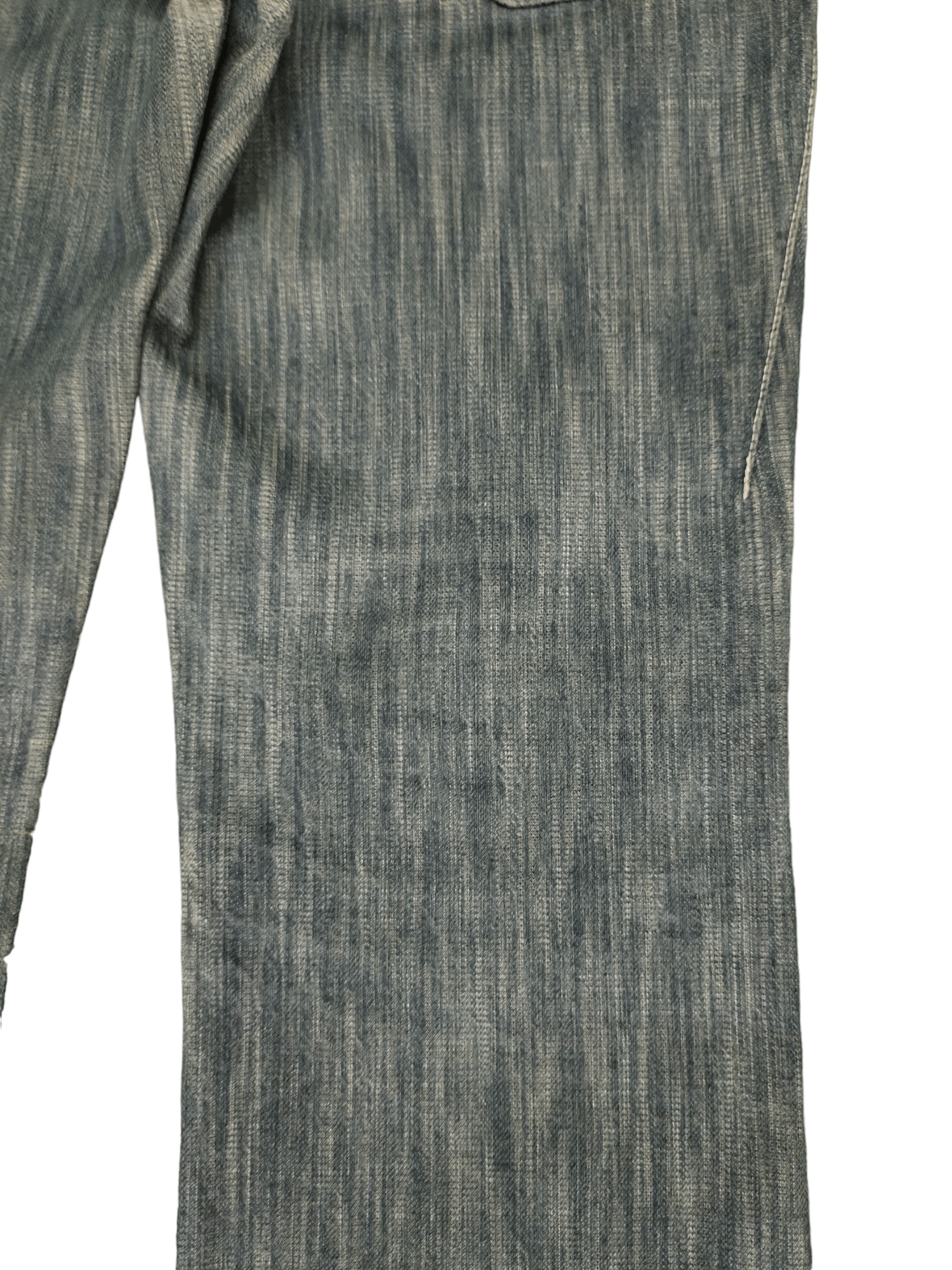 If Six Was Nine Flare Jeans Body Butter Distress Faded Boot Cut Y2k Mudmax Size US 33 - 16 Thumbnail