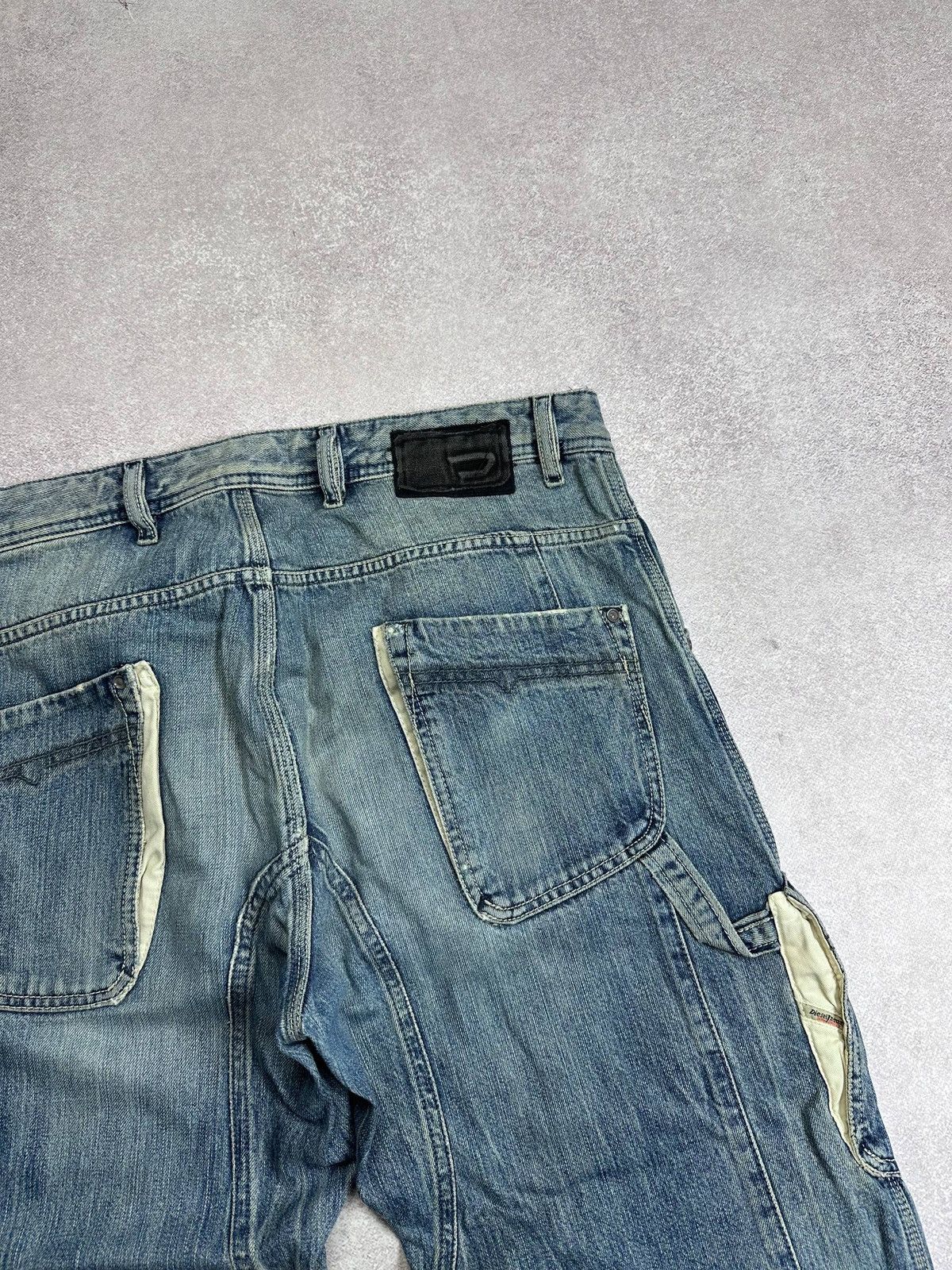Diesel Vintage Diesel Baggy Workwear Avantgarde Y2K Jeans 33 Size US 33 - 3 Thumbnail