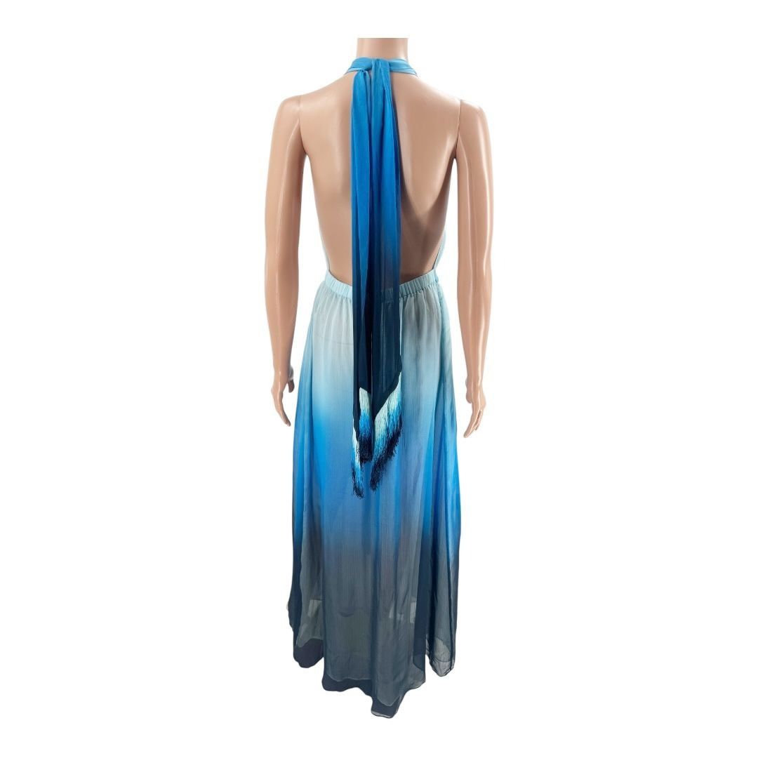 Jonathan Simkhai Jonathan Simkhai Cover-Up Ombre Swim Maxi Dress Blue Size S Size S / US 4 / IT 40 - 5 Thumbnail