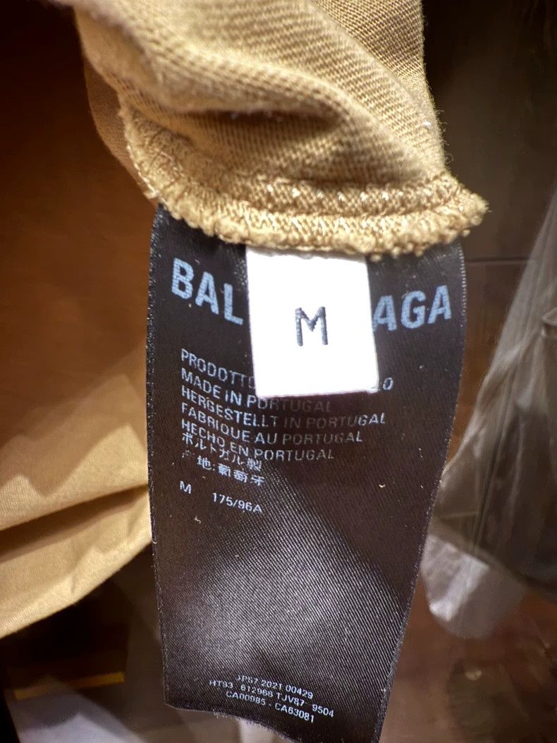Balenciaga Balenciaga Khaki embroidery BB small logo short sleeves Size US M / EU 48-50 / 2 - 5 Thumbnail
