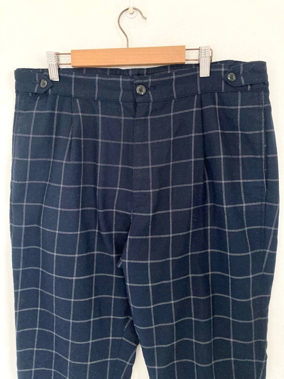 GU GU Window Pane Plaid Trousers Size 34" / US 12 / IT 48 - 3 Thumbnail