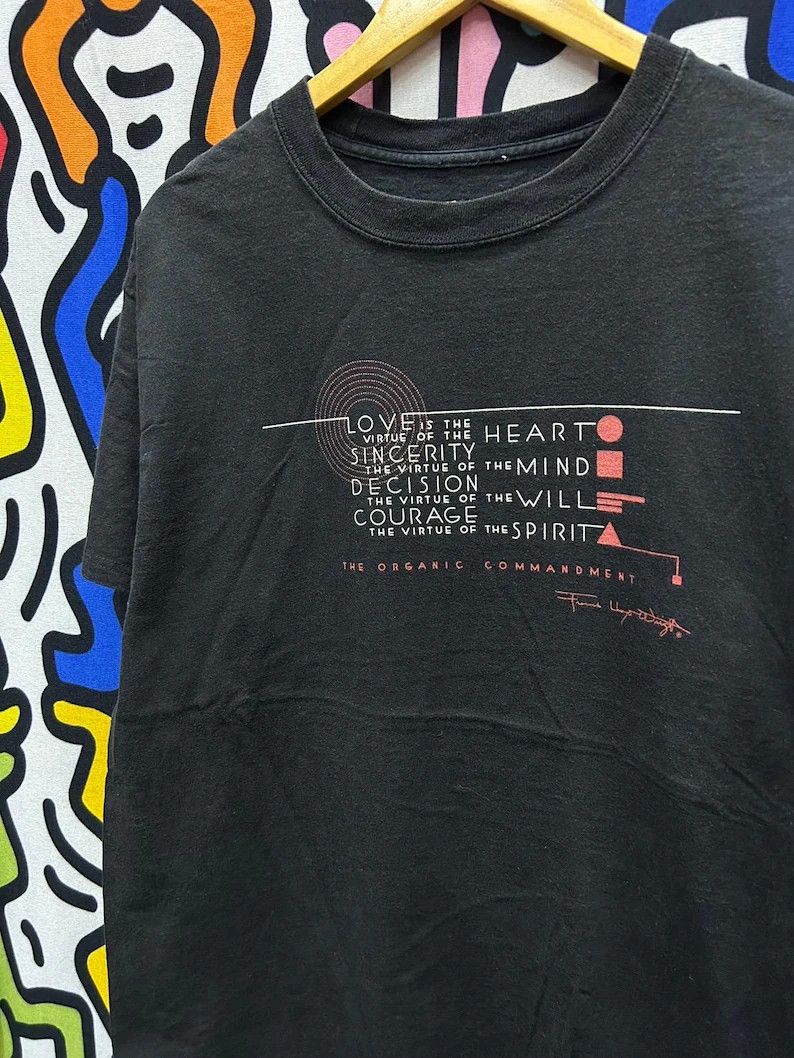 Vintage Vintage 2000s Frank Lloyd Wright Art tshirt size L Size US L / EU 52-54 / 3 - 1 Thumbnail