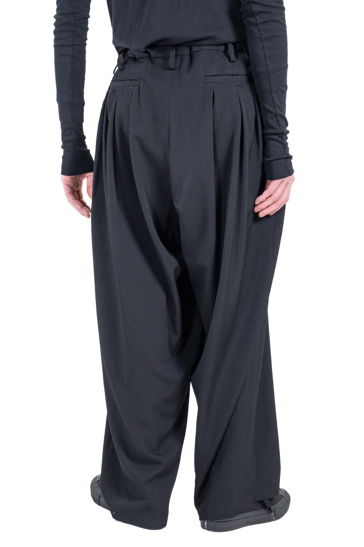 Yohji Yamamoto Yohji Yamamoto Pour Homme - Ta/TUXEDO 12 Tuck Wide Pants Size US 30 / EU 46 - 3 Thumbnail
