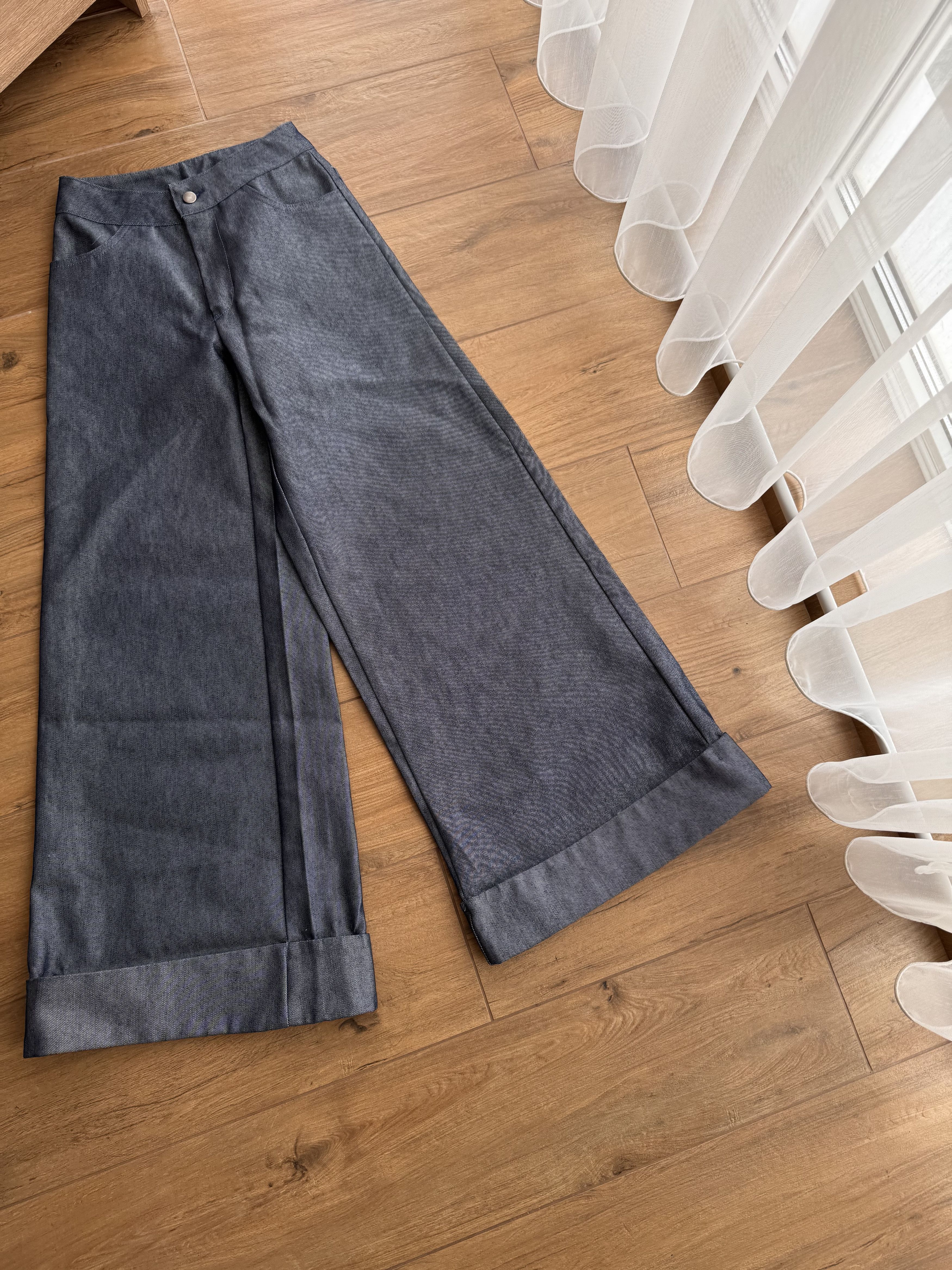 Japanese Brand × Vintage Vintage Auruze for Beau Baker 90s Skate Wide Leg Denim Jeans Size US 26 / EU 42 - 3 Thumbnail