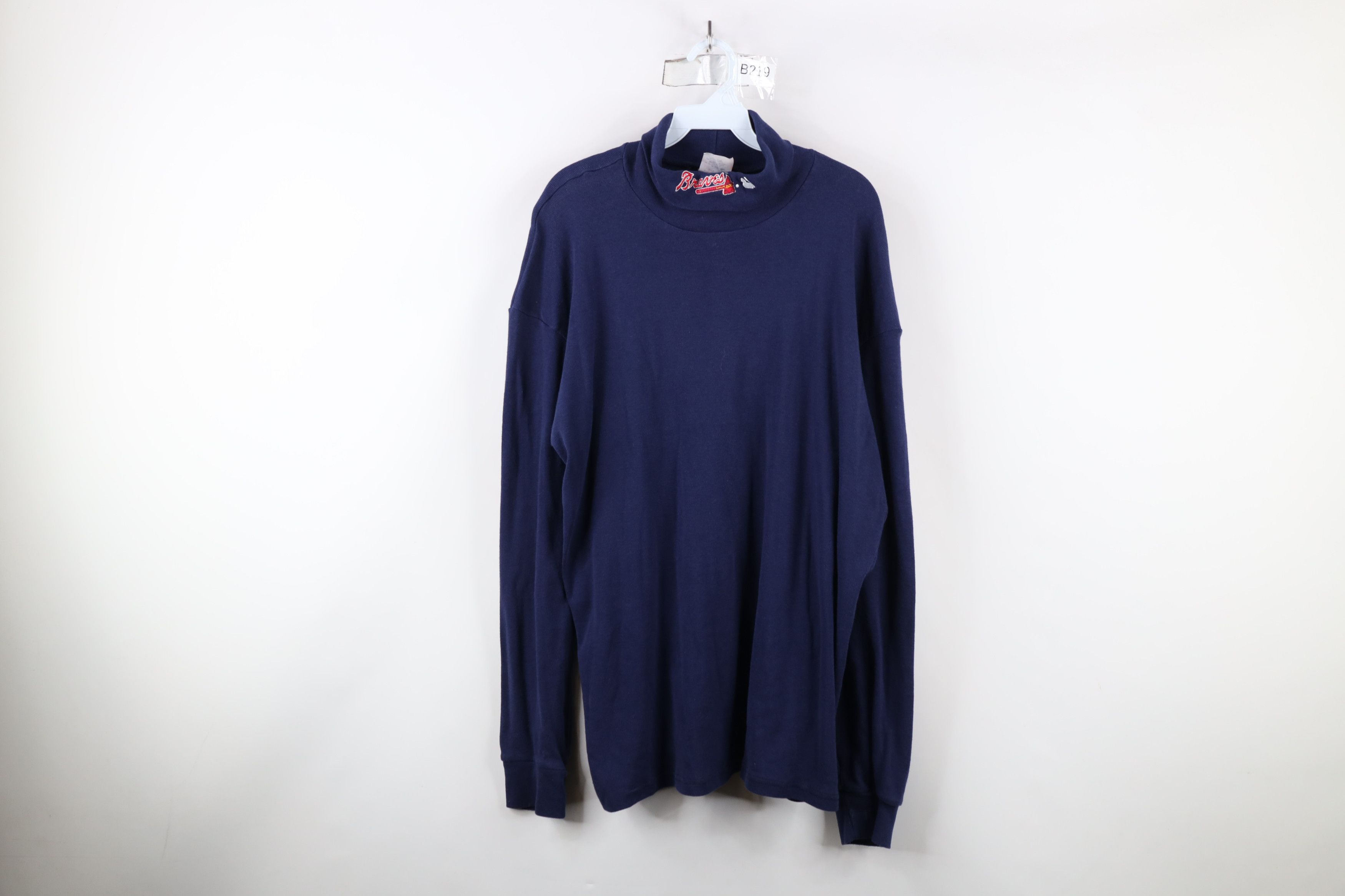 Majestic × Vintage Vintage 90s Majestic Baseball Ribbed Turtleneck T-Shirt USA Size US XXL / EU 58 / 5 - 1 Thumbnail