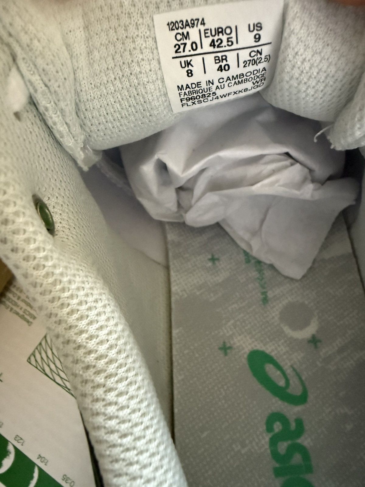 Asics × HIDDEN ASICS x Hidden NY Gel-Venture 6 White Green Silver size 9 Size US 9 / EU 42 - 5 Thumbnail