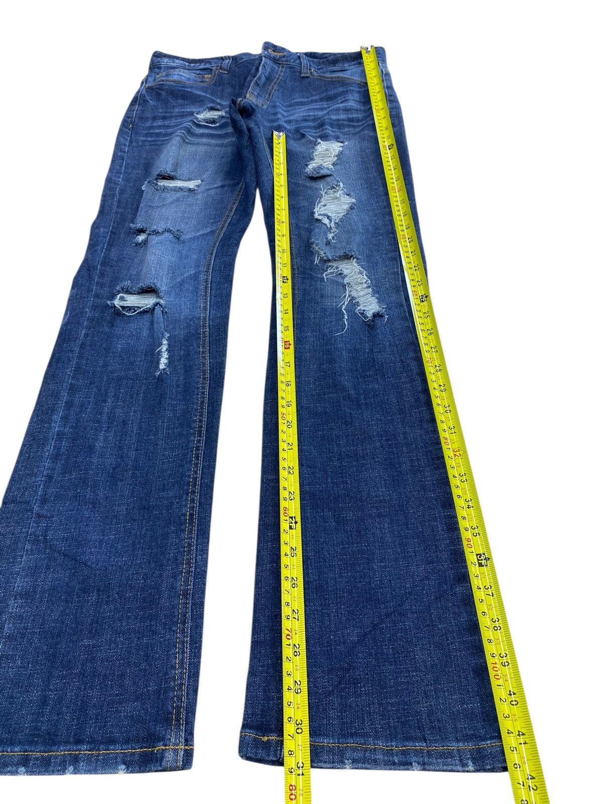 Japanese Brand Japanese Brand Whiskers Distressed Style Flare Jeans Size US 32 / EU 48 - 7 Thumbnail