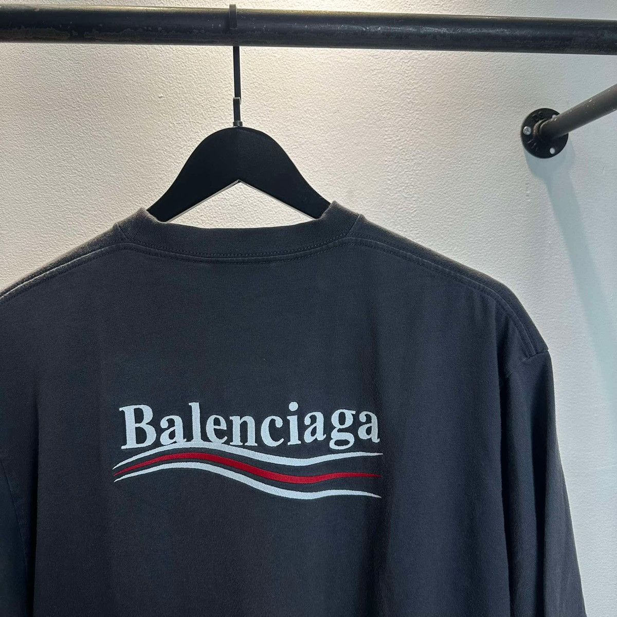 Balenciaga BALENCIAGA EMBROIDERED POLOTICAL CAMPAIGN LOGO T SHIRT Size US XS / EU 42 / 0 - 4 Thumbnail