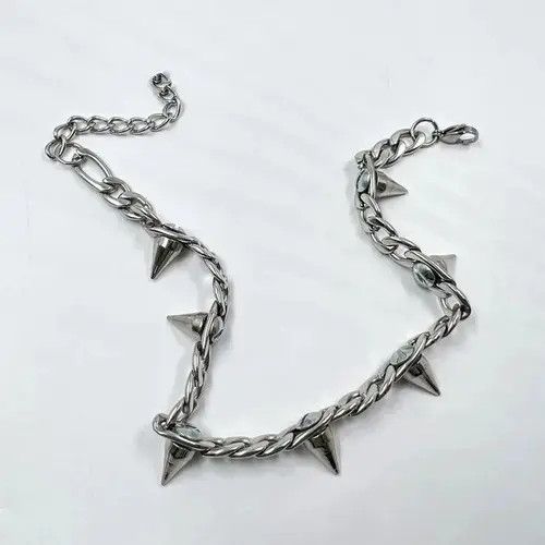 Jewelry Metal Rivet Pendant Necklace Size ONE SIZE - 5 Thumbnail