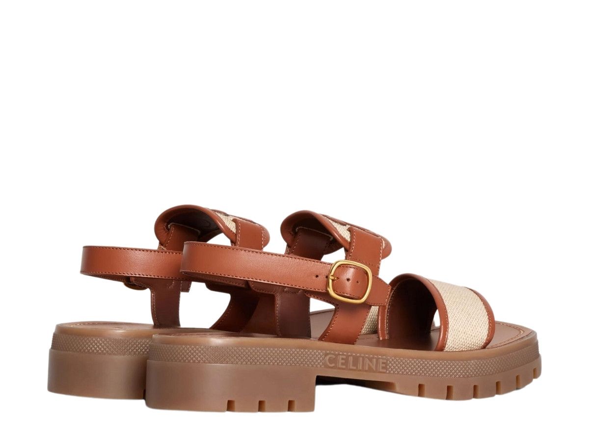 Celine o1bcso1str0625 353872270C Sandals in Tan / Dark Beige Size US 8 / IT 38 - 3 Thumbnail