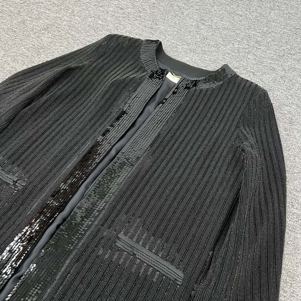 Saint Laurent Paris Saint laurent Beaded Sequin Heavy Duty Cardigan shirt 2501- Size US XXS / EU 40 - 3 Thumbnail