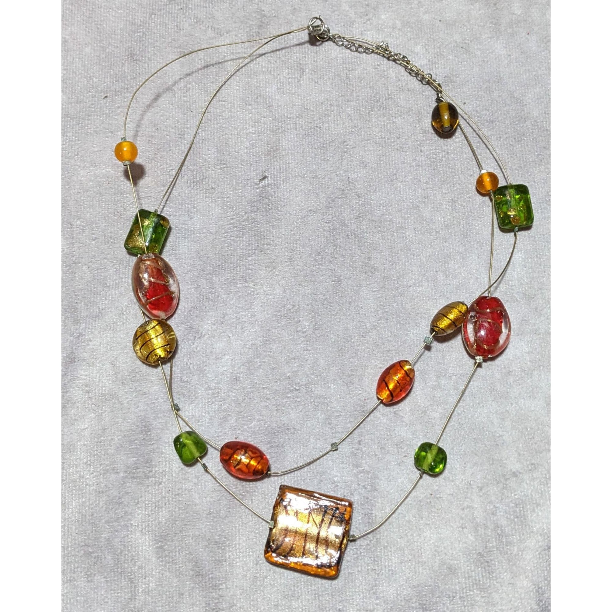 Other Bright Summer Glass Floating Necklace Size ONE SIZE - 5 Thumbnail
