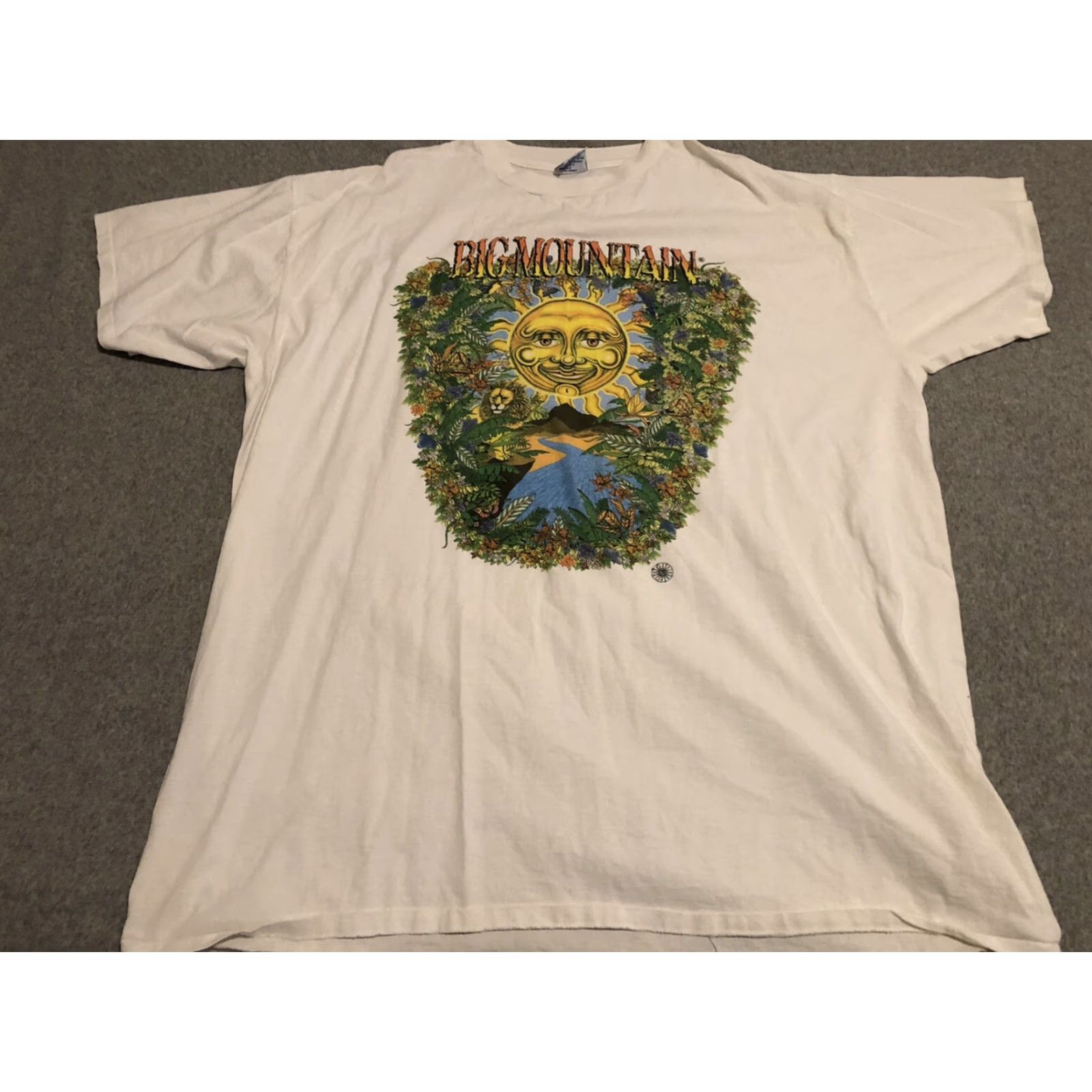 Vintage VINTAGE 1994 Big Mountain One God Reggae Shirt Mens 4XL White Short Sleeve T-Shirt All Sport Big & Tall Size US XXL / EU 58 / 5 - 2 Thumbnail