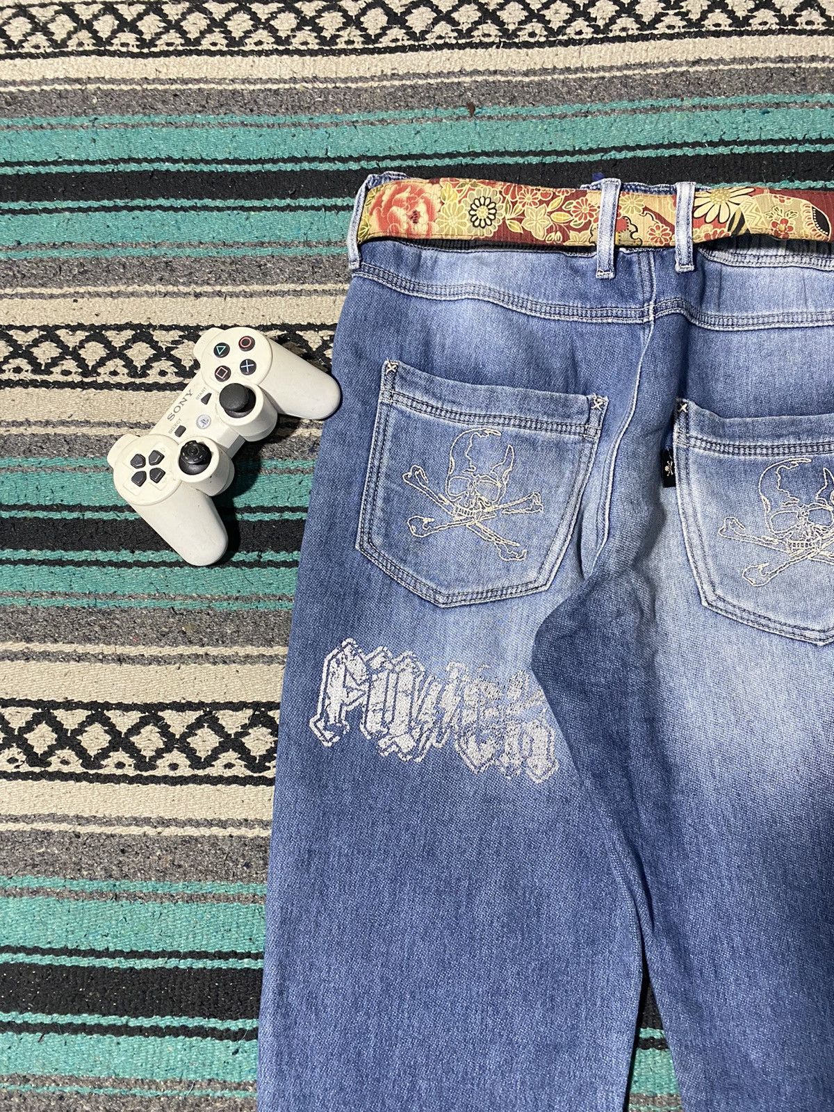 Roen Roen Studded Denim Cotton Relax Pants Size US 31 - 8 Thumbnail