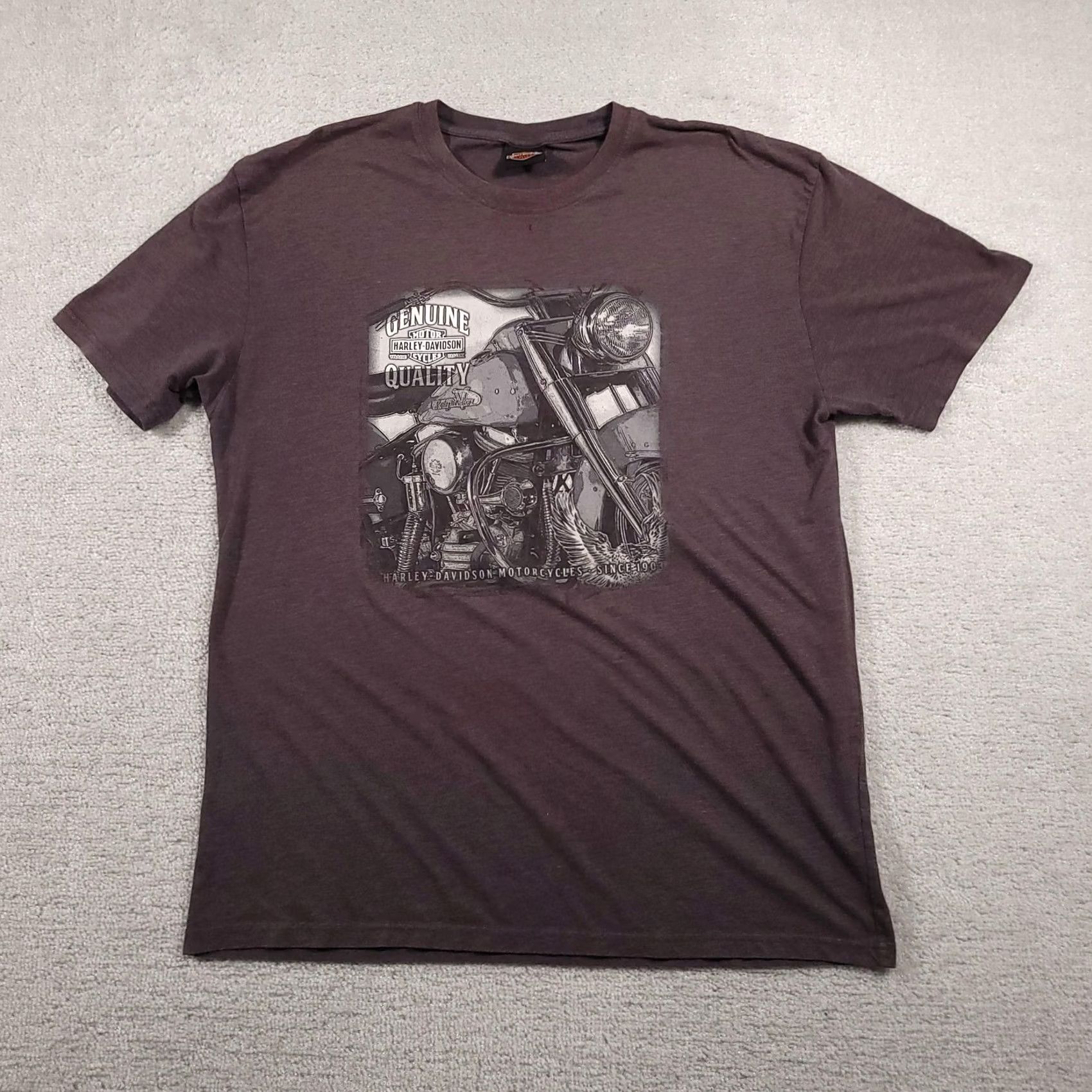 Harley Davidson Harley-Davidson Shirt Mens Large Gray Graphic Tee Twin Cities MN Size US L / EU 52-54 / 3 - 2 Thumbnail