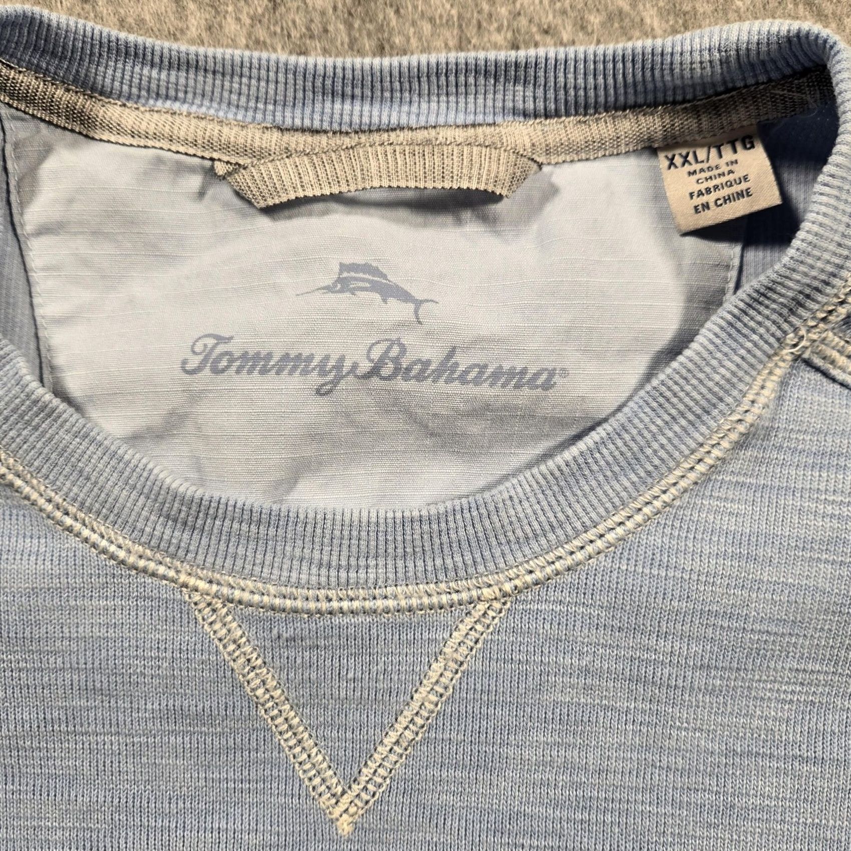 Tommy Bahama Tommy Bahama Sweater Mens 2XL Blue Pima Cotton Tencel Crewneck Pullover Size US XXL / EU 58 / 5 - 2 Thumbnail