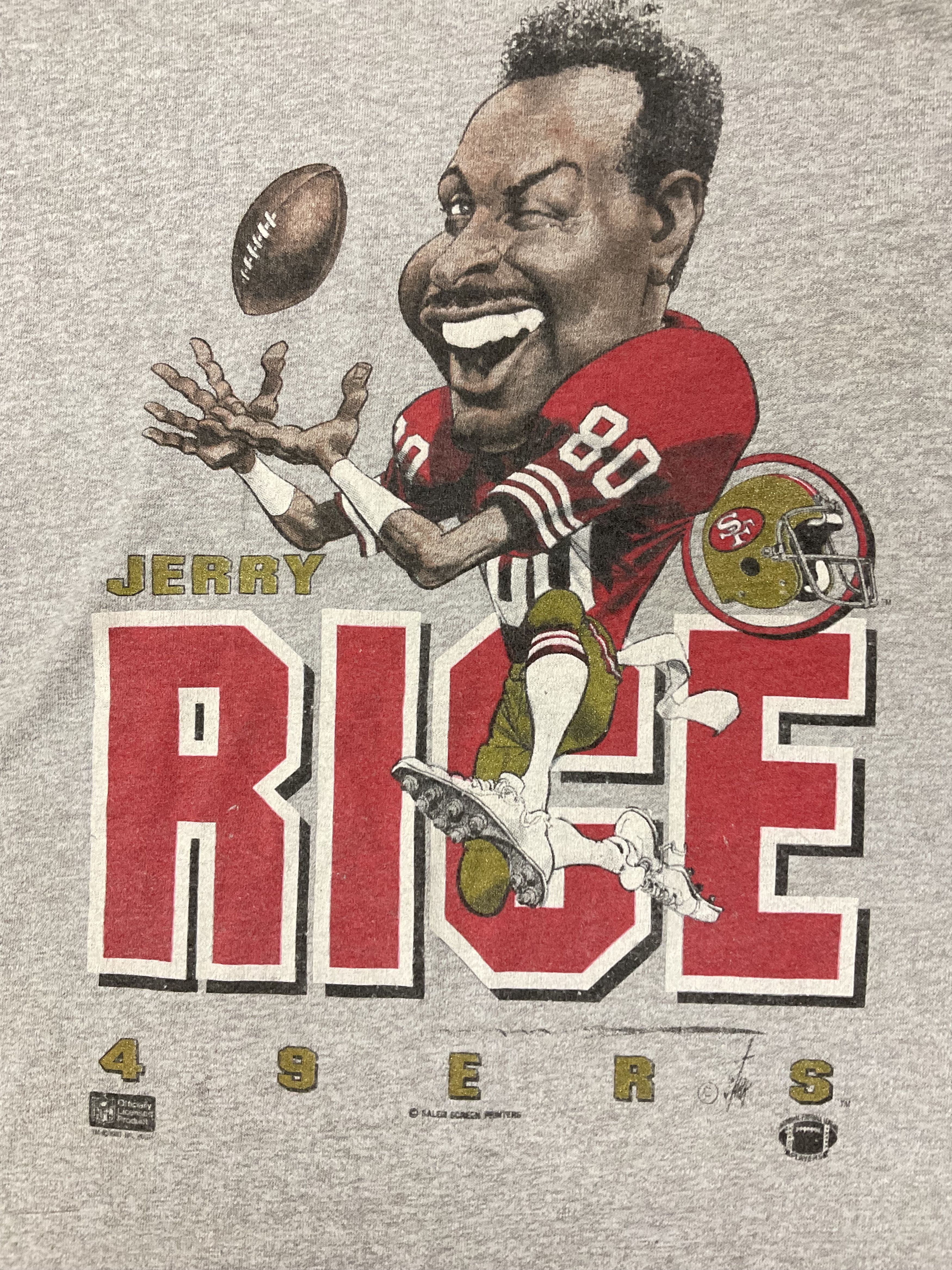 NFL Vintage 90s San Francisco 49ers Jerry Rice Tshirt Size US M / EU 48-50 / 2 - 2 Thumbnail