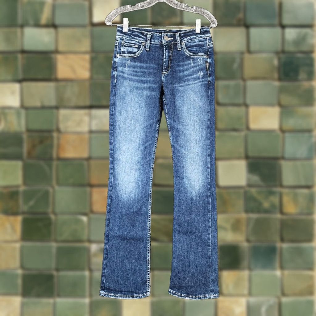 Silver Jeans Co. Silver Jeans Womens Slim Bootcut Blue Jeans Size 26 Size 26" / US 2 / IT 38 - 1 Thumbnail