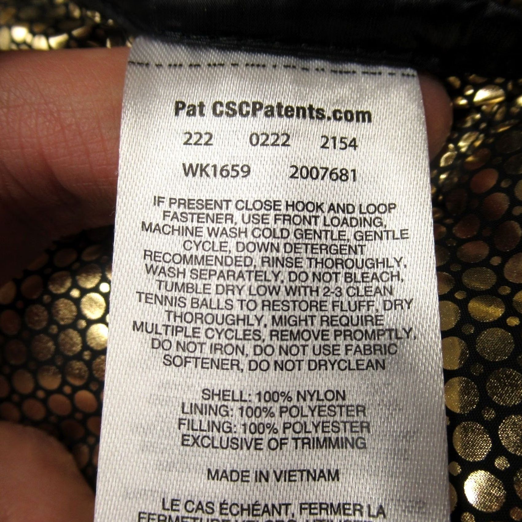 Vintage Columbia Jacket Womens M Dark Navy Gold Waterproof Insulated Quilted Puffer Zip Full Length Casual, Travel Womens M Blue Gold Quilt Pattern 90s? Size M / US 6-8 / IT 42-44 - 4 Thumbnail