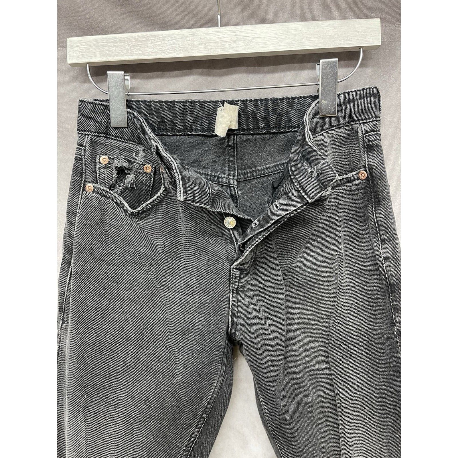 Topman Topman Jeans Mens 28x30 Slim Tapered Fit Faded Distressed Bl Size US 28 / EU 44 - 7 Thumbnail