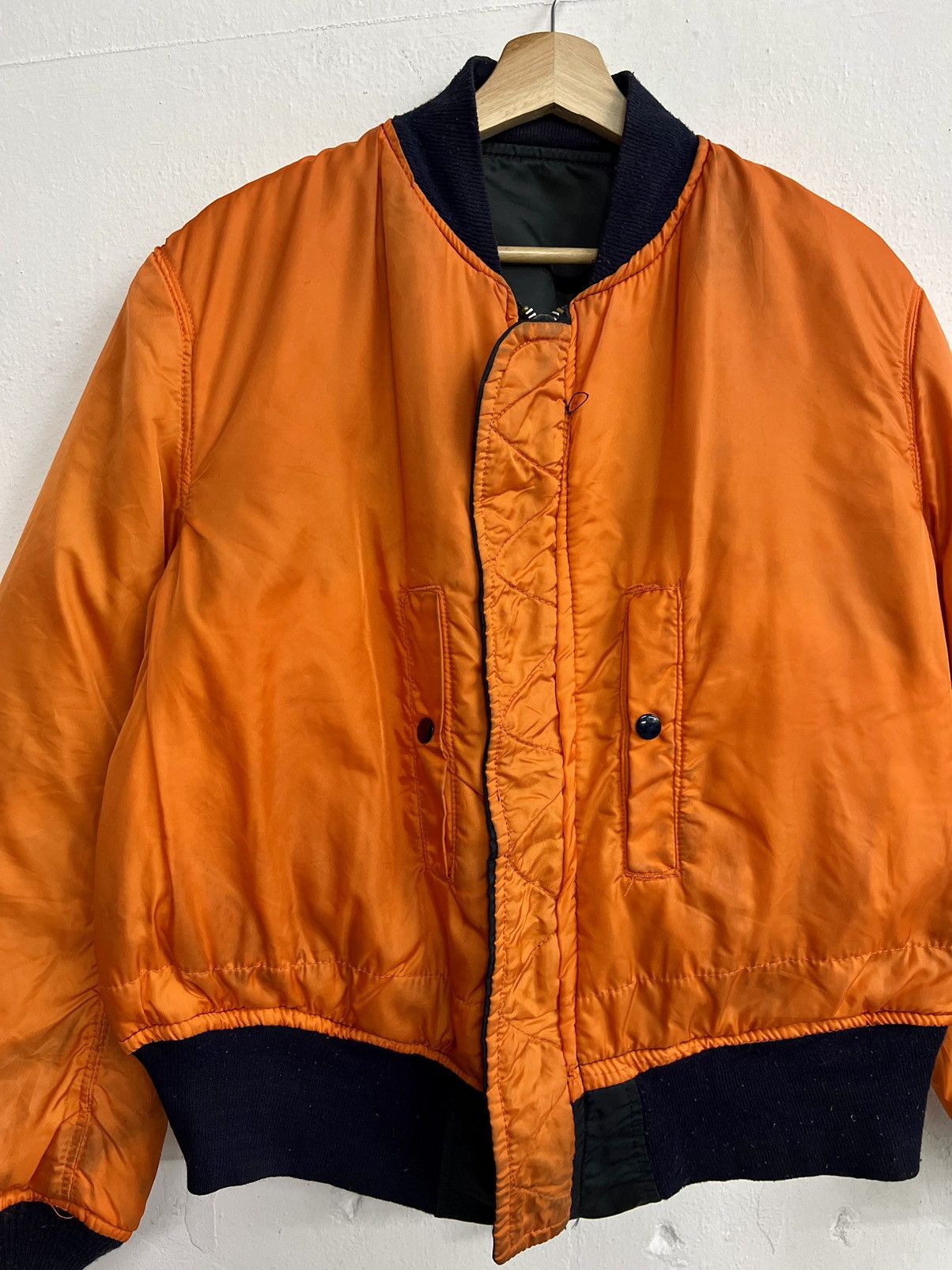 Alpha Industries × Vintage VINTAGE ALPHA INDUSTRIES MA-1 REVERSIBLE BOMBER JACKET Size US L / EU 52-54 / 3 - 7 Thumbnail