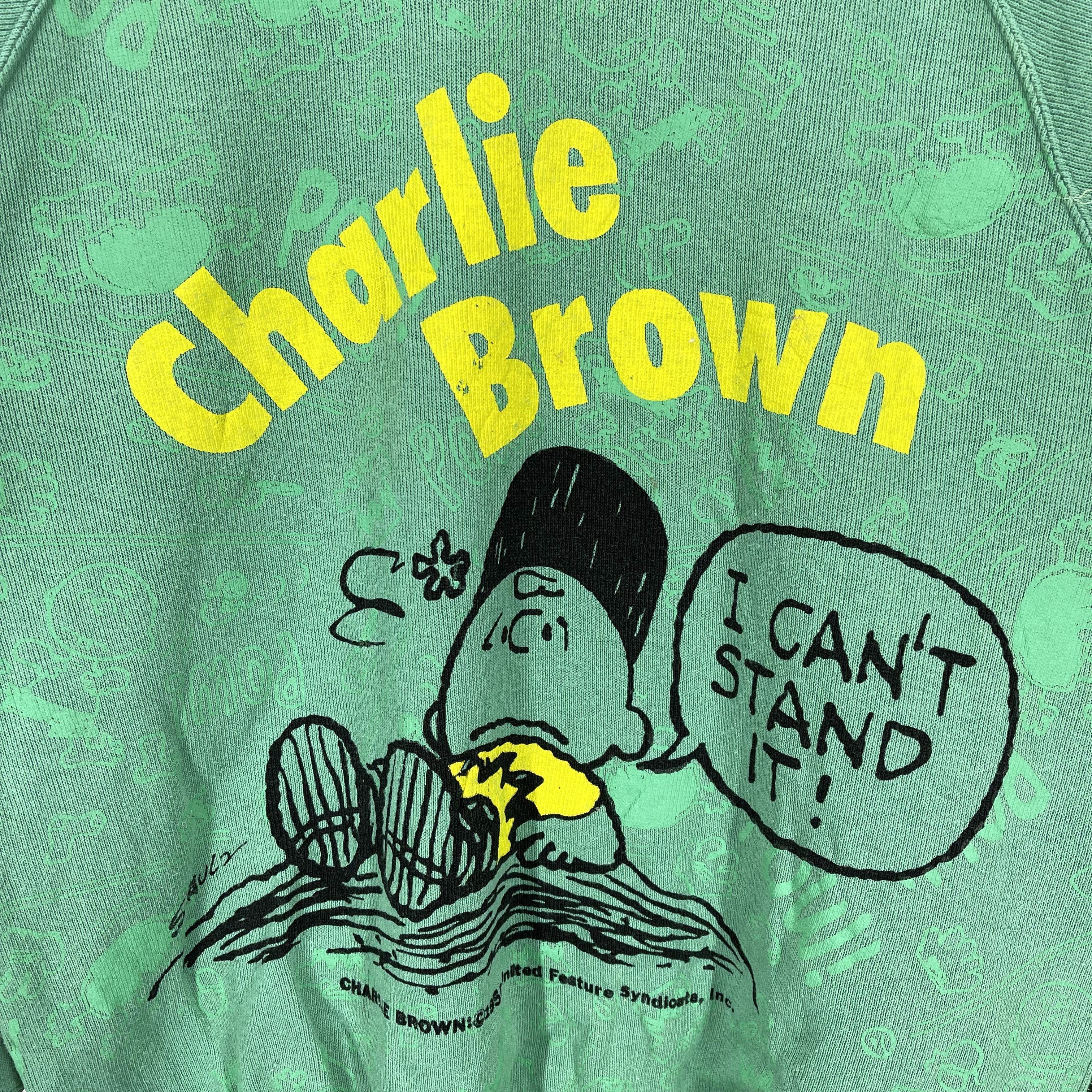 Peanuts Vintage CHARLIE BROWN Crew Neck Sweatshirt #1422/AX Size US M / EU 48-50 / 2 - 3 Thumbnail