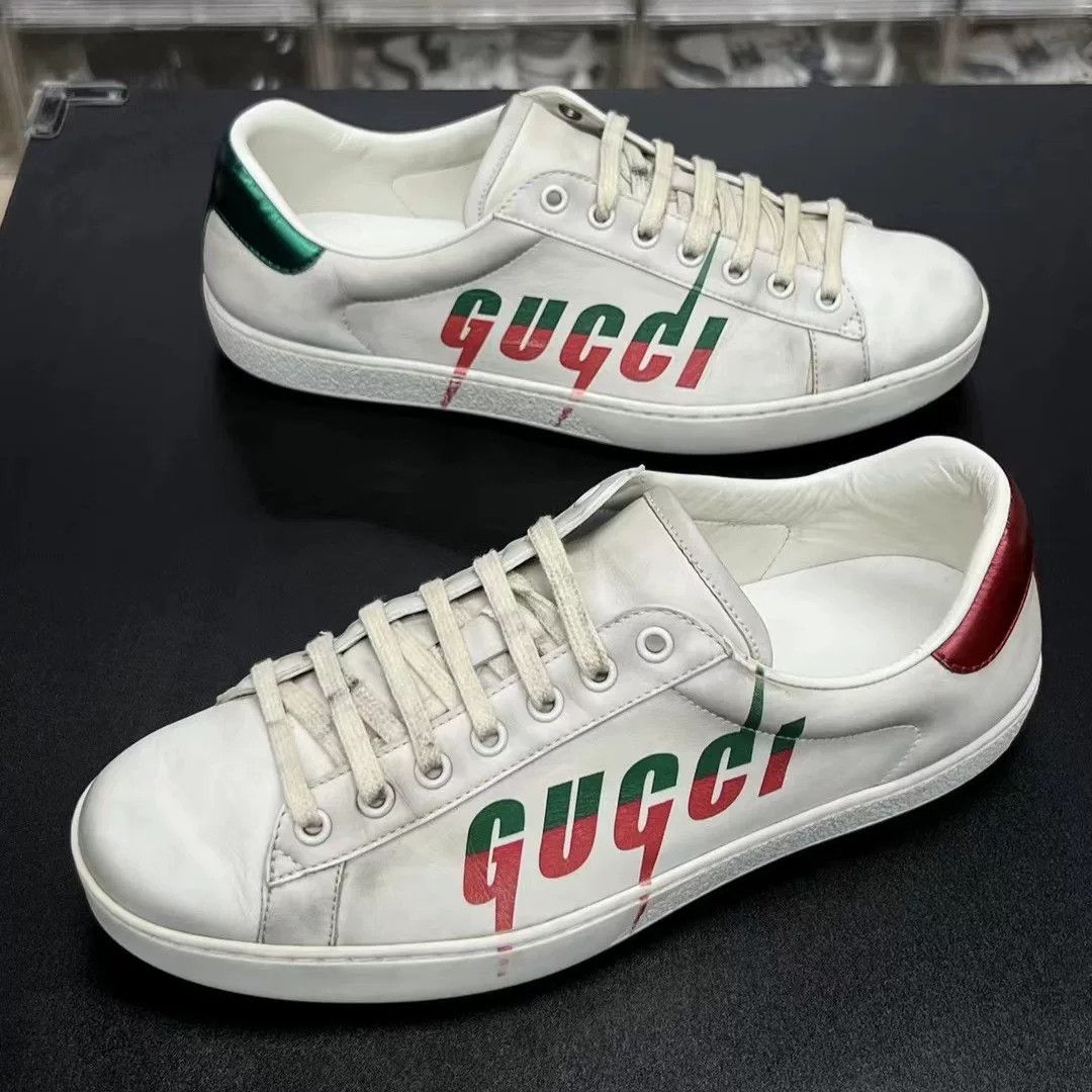 Gucci Gucci White Designer Casual Streetwear Size US S / EU 44-46 / 1 - 1 Thumbnail