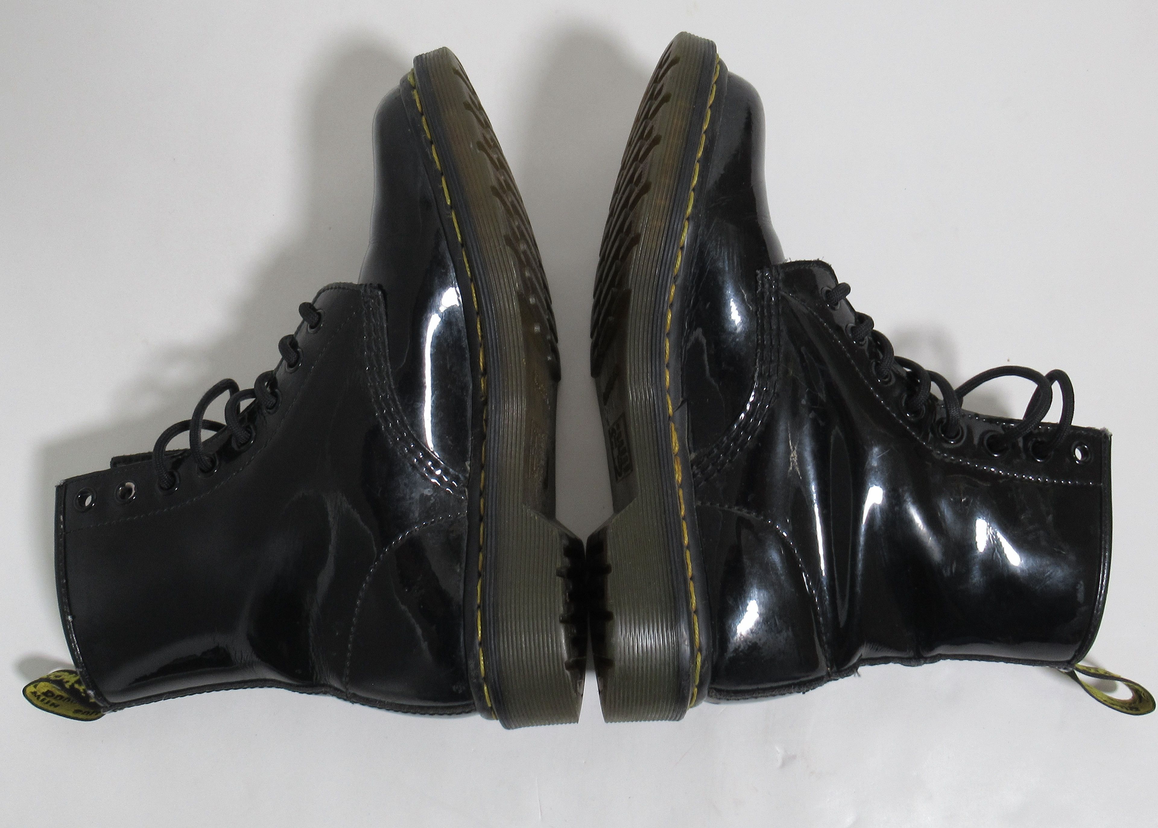Dr. Martens Dr Martens Women's 1460 Patent Leather Boots Black Lamper Size US 6 / IT 36 - 8 Thumbnail