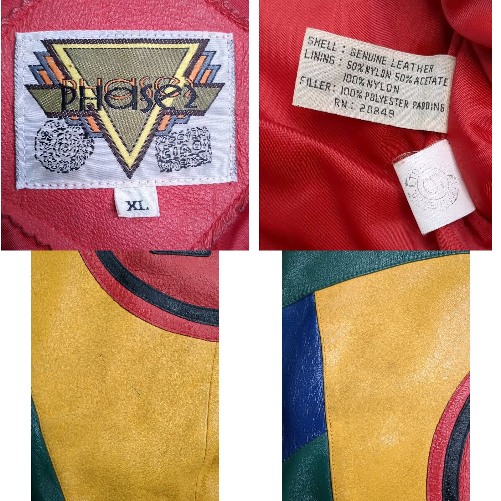 Vintage VINTAGE Phase 2 Leather Jacket XL Streetwear 80s 90s Seinfeld Arsenio Hall Mens Size US XL / EU 56 / 4 - 8 Thumbnail