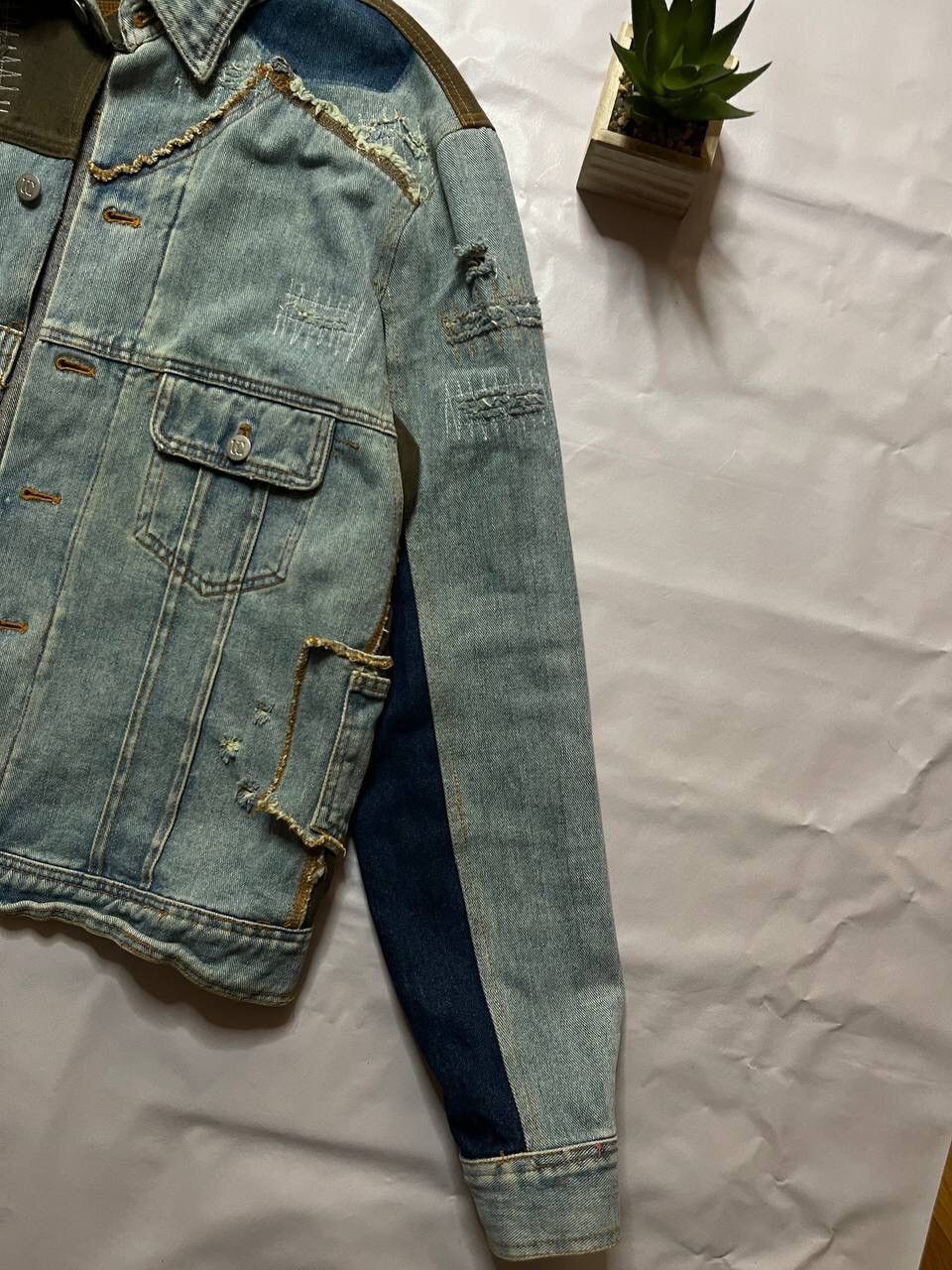 Designer × Vintage Patchwork Vintage Denim Jacket: made in Italy Size US M / EU 48-50 / 2 - 5 Thumbnail