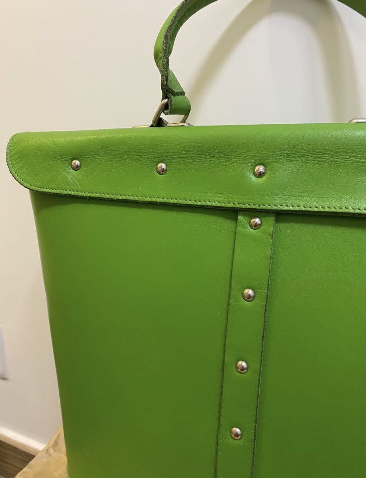 Comme des Garcons 🔥 Vintage Comme des Garçons green leather bag Size ONE SIZE - 4 Thumbnail