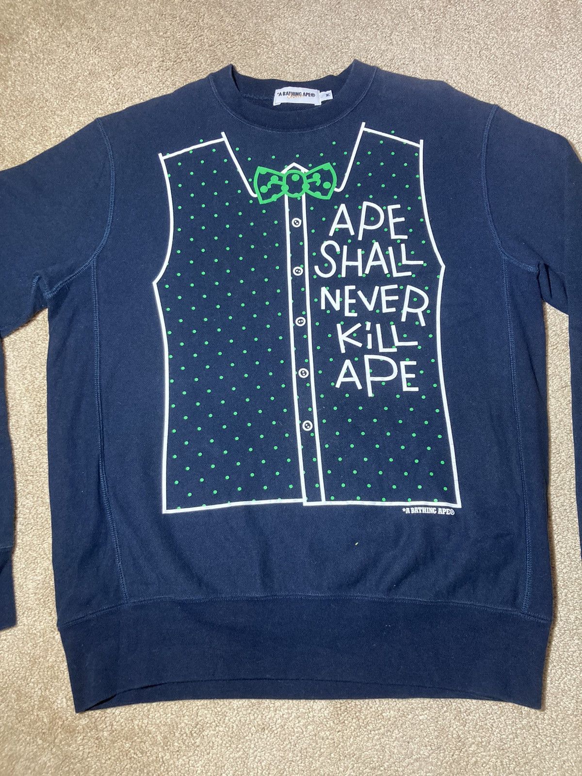 Bape 2011 Bape Tuxedo Graphic Sweater Cartoon Goofy Spoof Nigo OG Size US M / EU 48-50 / 2 - 2 Thumbnail